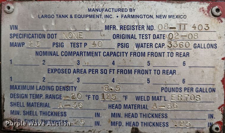 image for item DR6843 2004 Mack Granite CV713  vacuum truck
