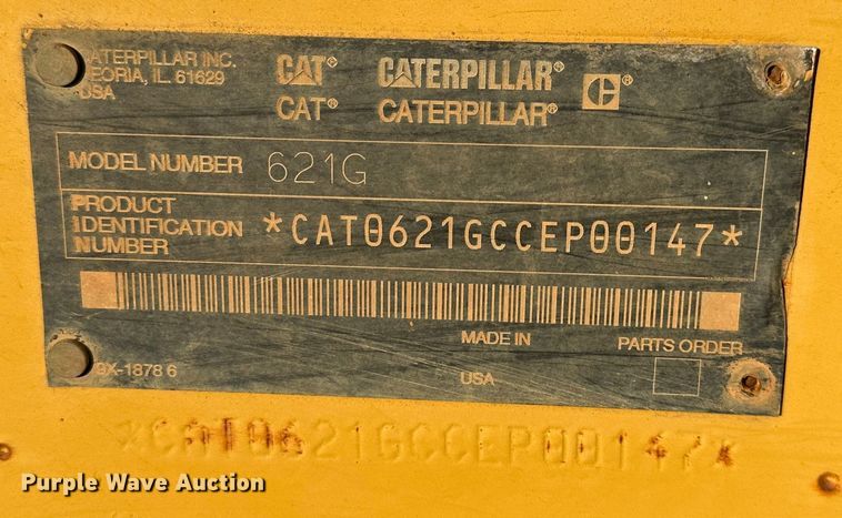 image for item DR7462 2003 Caterpillar 621G  scraper