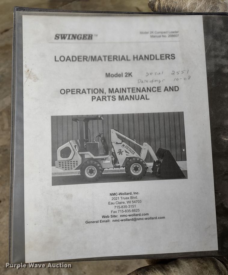 image for item DR8219 2008 Swinger 2K  wheel loader