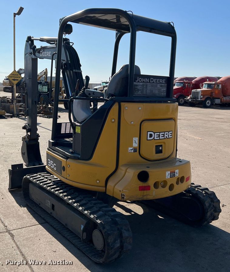 image for item DS2787 2019 John Deere 35G  mini excavator