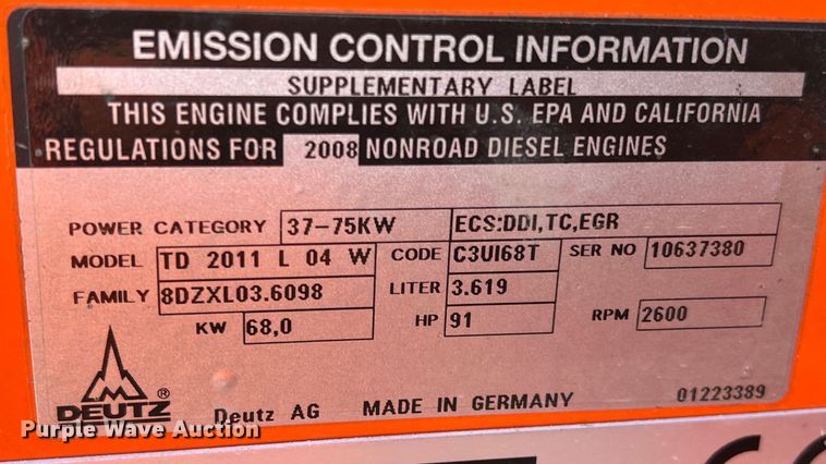 image for item DS2795 2008 Hamm 3307  single drum vibratory roller