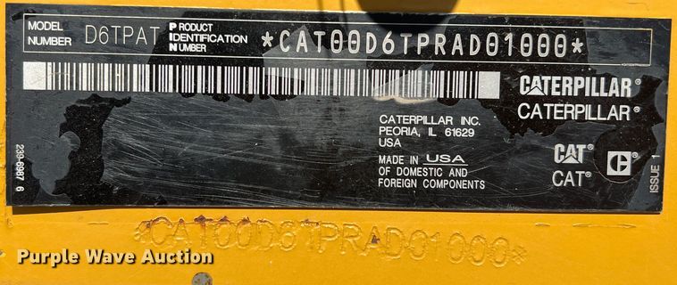 image for item DS2797 2016 Caterpillar D6T LGP  dozer