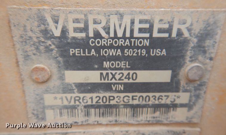 image for item IO9441 2016 Vermeer MX240  fluid mixer