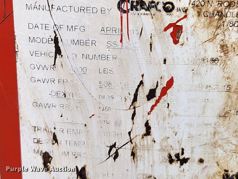 image for item JB9604 2010 Crafco SS125  melter applicator