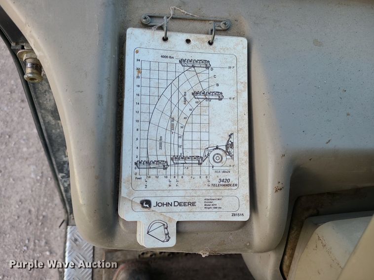 image for item JG9369 2006 John Deere 3420  telehandler