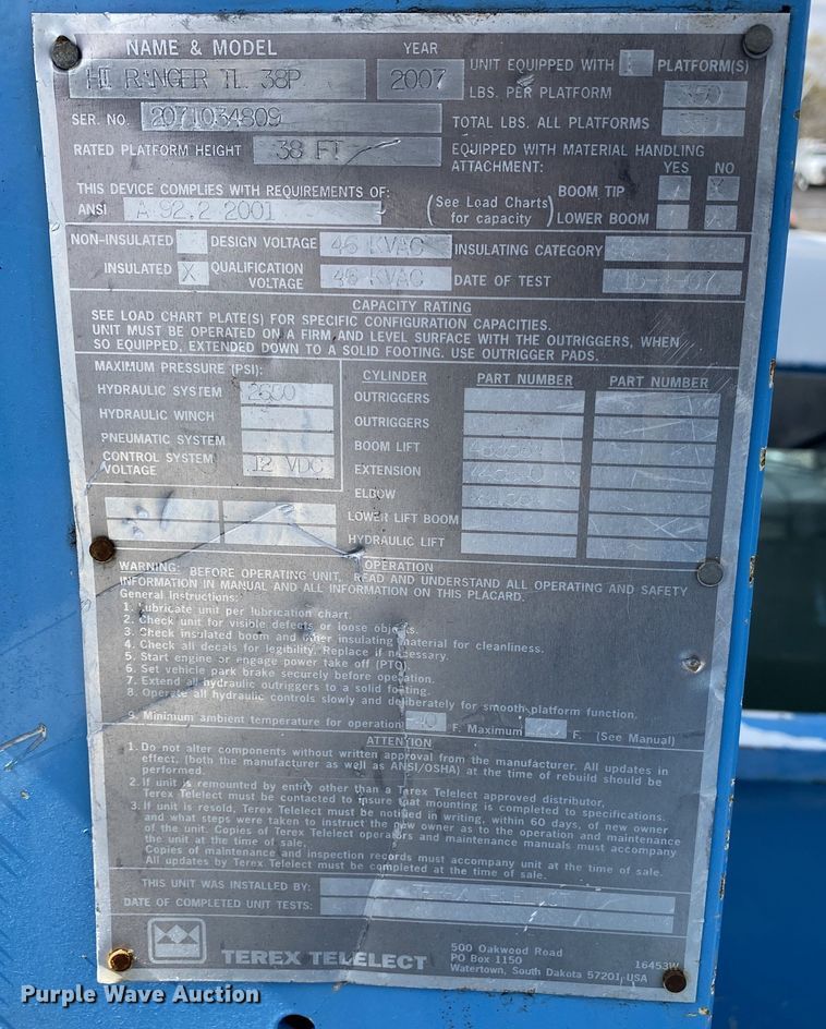 image for item KB9576 2008 Ford F550 Super Duty  bucket truck