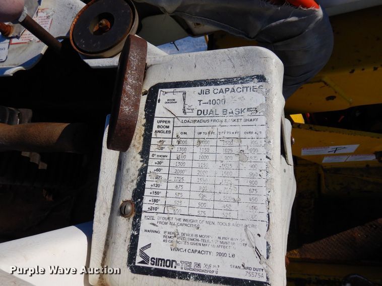 image for item KU9823 2001 International 4900  bucket truck