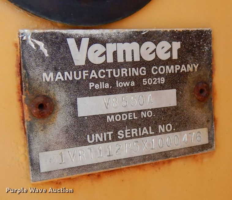 image for item KU9846 1999 Vermeer V8550A  rock saw