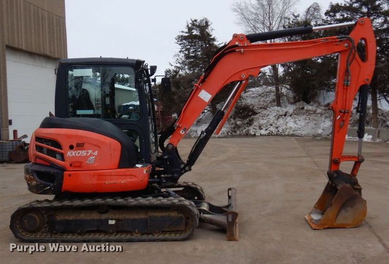 image for item KU9847 2014 Kubota KX057-4  mini excavator