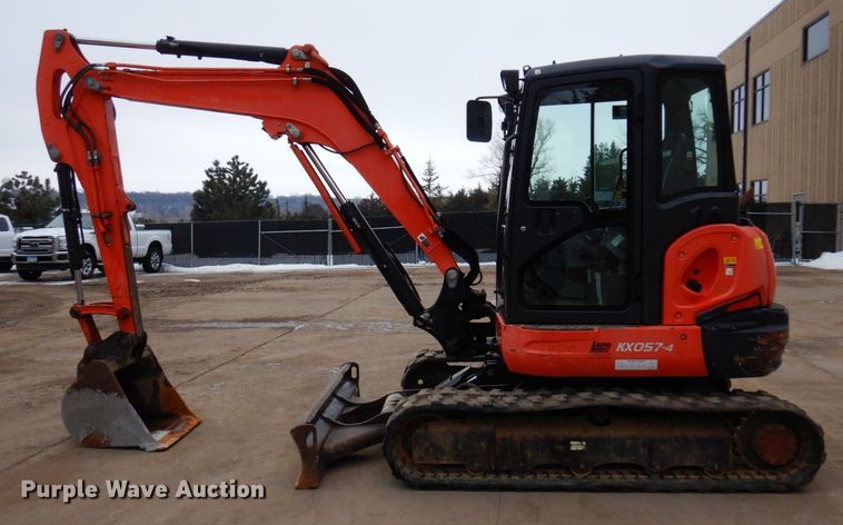 image for item KU9847 2014 Kubota KX057-4  mini excavator