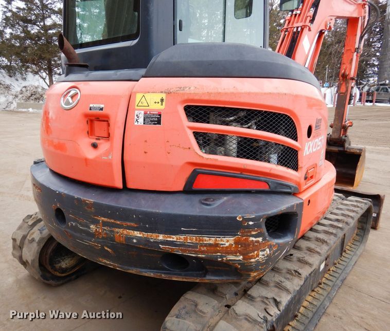 image for item KU9847 2014 Kubota KX057-4  mini excavator