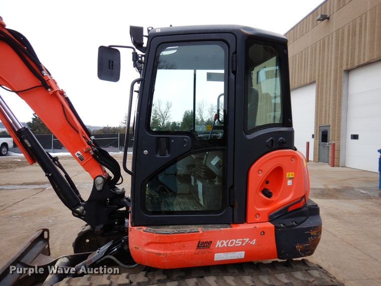 image for item KU9847 2014 Kubota KX057-4  mini excavator