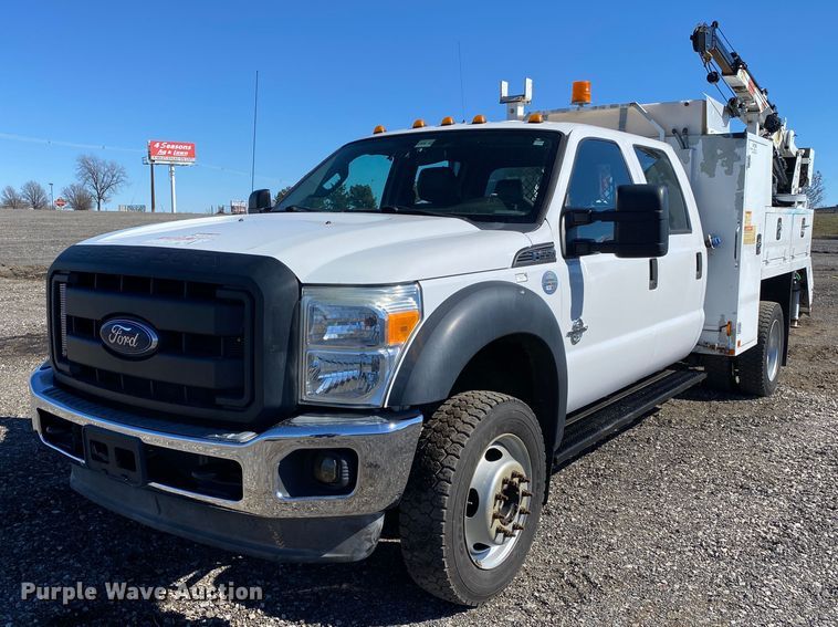 image for item KW9007 2013 Ford F550 Super Duty  Crew Cab utility / service truck