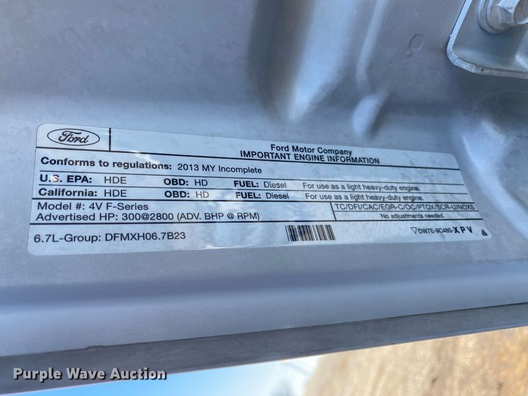 image for item KW9007 2013 Ford F550 Super Duty  Crew Cab utility / service truck