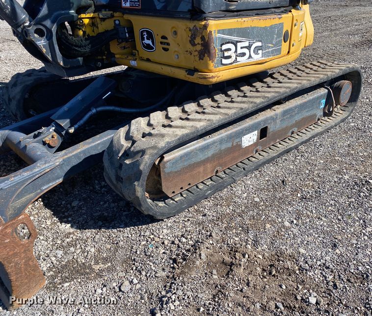 image for item KW9009 2017 John Deere 35G  mini excavator