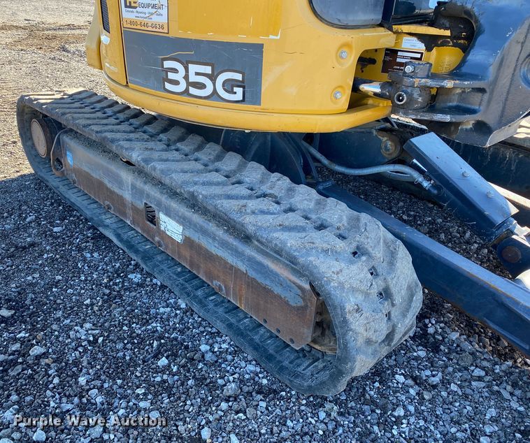 image for item KW9009 2017 John Deere 35G  mini excavator
