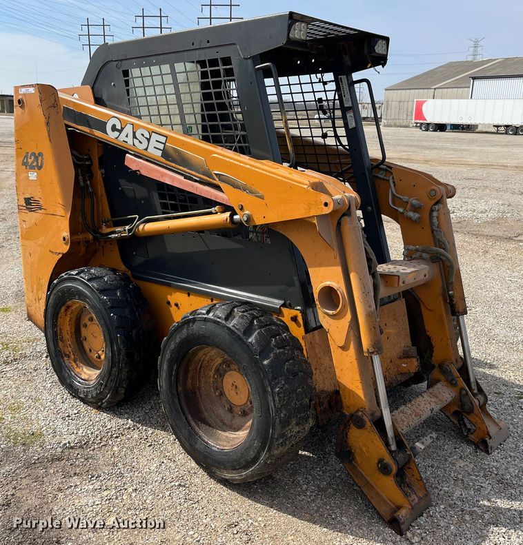 image for item LA9805 2007 Case 420  skid steer loader