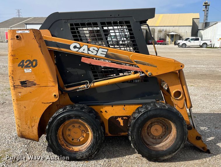 image for item LA9805 2007 Case 420  skid steer loader