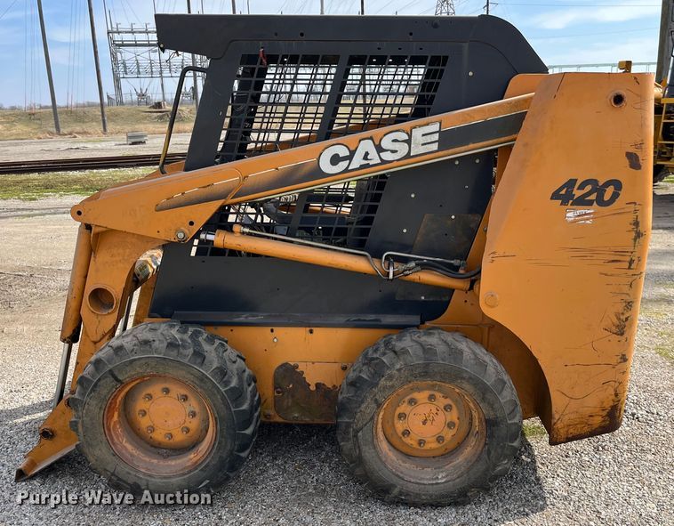 image for item LA9805 2007 Case 420  skid steer loader
