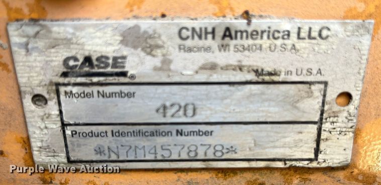 image for item LA9805 2007 Case 420  skid steer loader