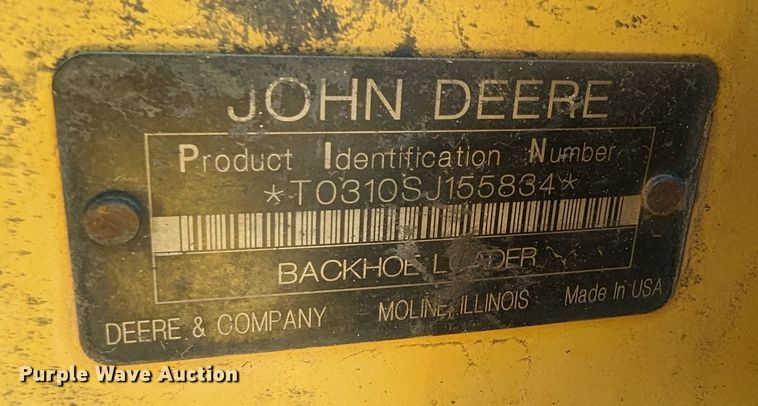 image for item LF9656 2008 John Deere 310SJ  backhoe