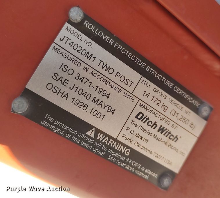 image for item LG9585 2007 Ditch Witch JT4020 Mach 1  directional boring unit