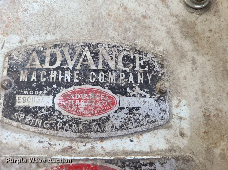 image for item LH9811 Advance Machine Co. E900GX  concrete grinder