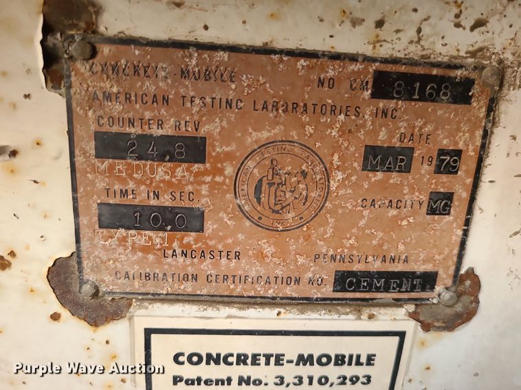 image for item LH9823 1981 Daffin volumetric mixer