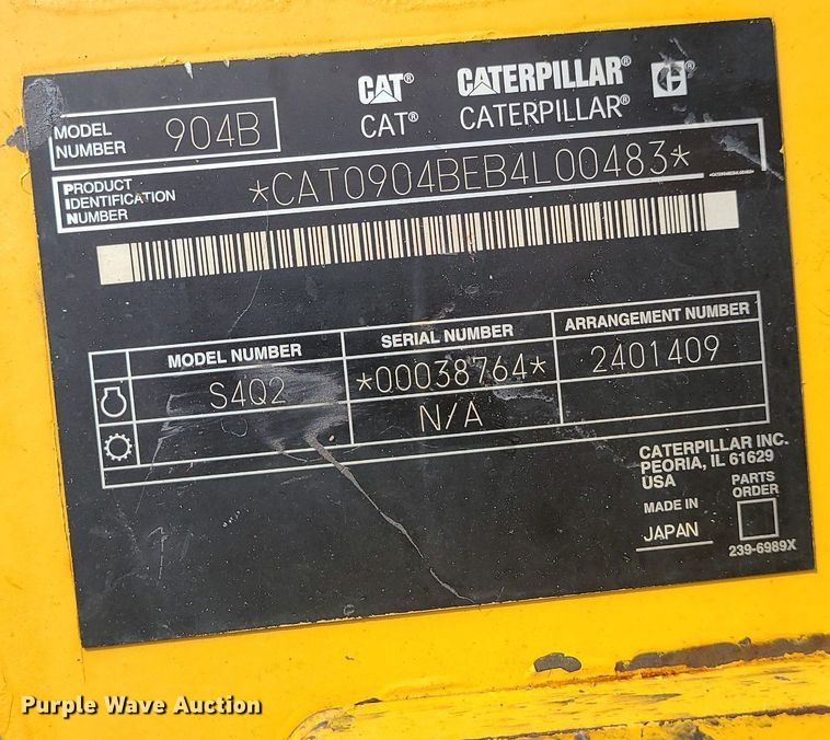 image for item LH9827 2006 Caterpillar 904B  wheel loader