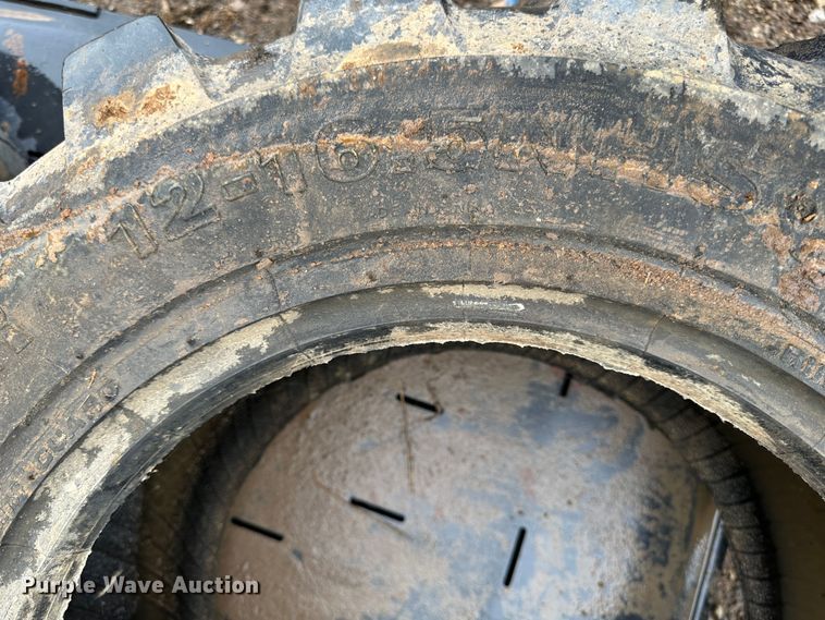 image for item LN9108 (4) Case 12-16.5 skid steer tires and wheels