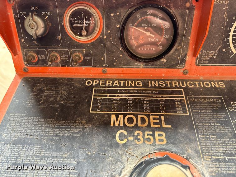 image for item LP9819 Clipper C-35B  concrete saw