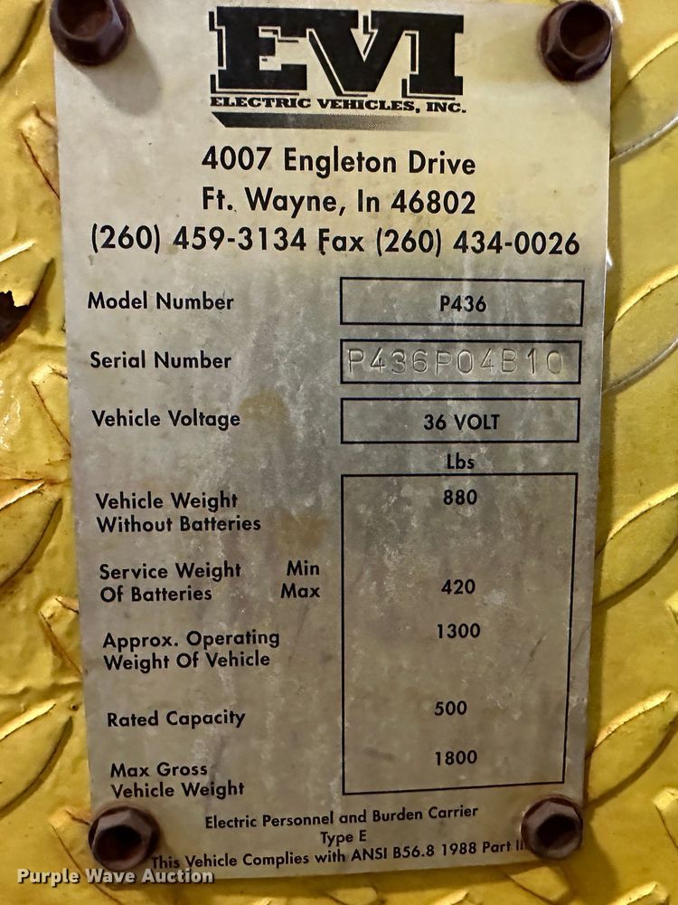 image for item LT9074 (2) EVI P436 utility carts