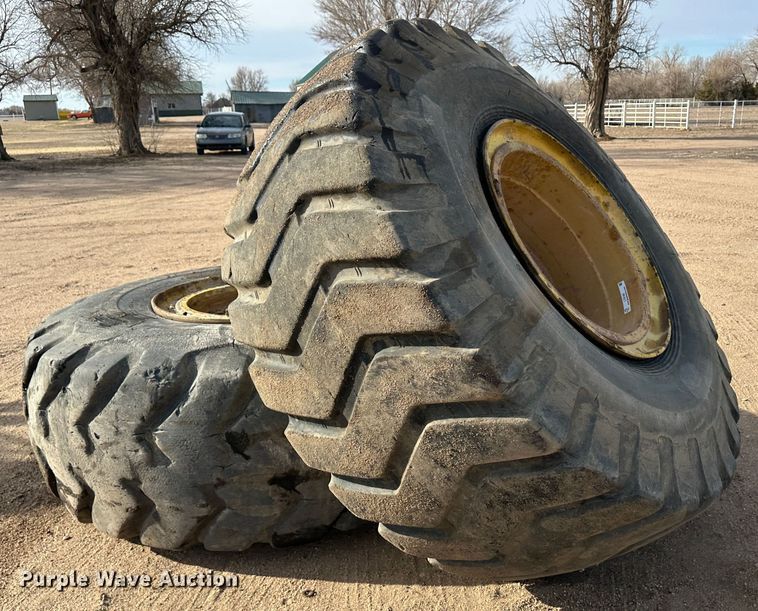 image for item LT9180 (2) 29.5-29 tires and wheels