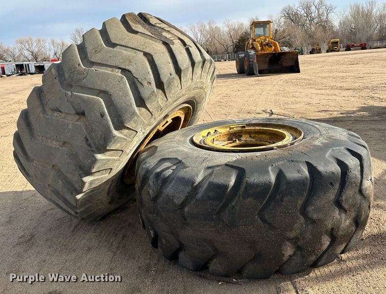 image for item LT9180 (2) 29.5-29 tires and wheels