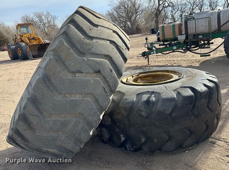 image for item LT9180 (2) 29.5-29 tires and wheels