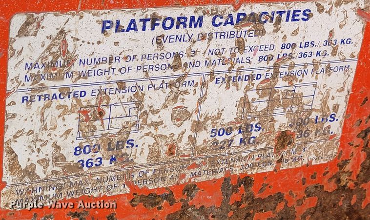 image for item LV9326 1999 Sky Jack SJIII 3220  scissor lift