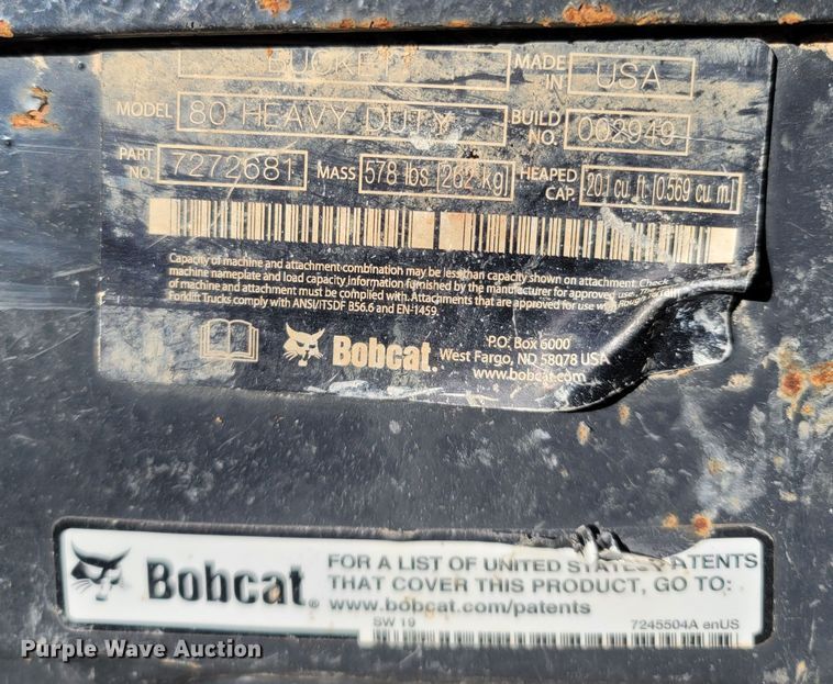 image for item MB9811 2020 Bobcat S650  skid steer loader