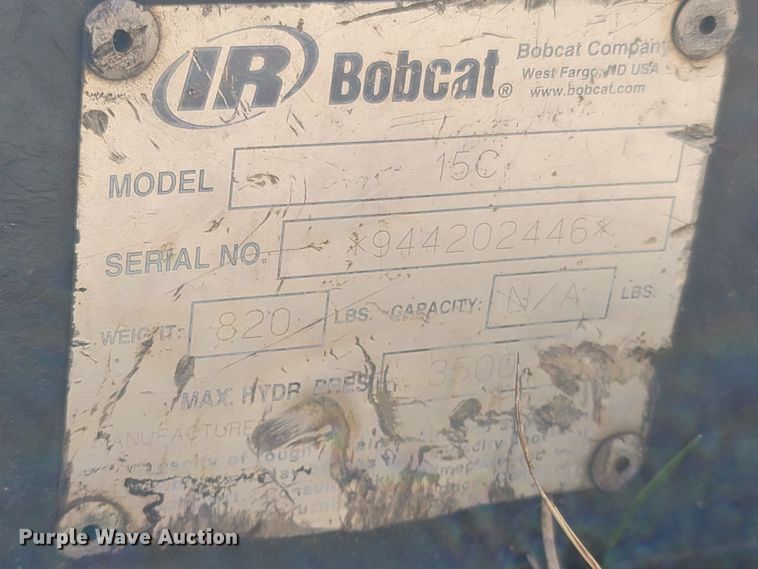 image for item MB9816 Bobcat 15C  skid steer auger