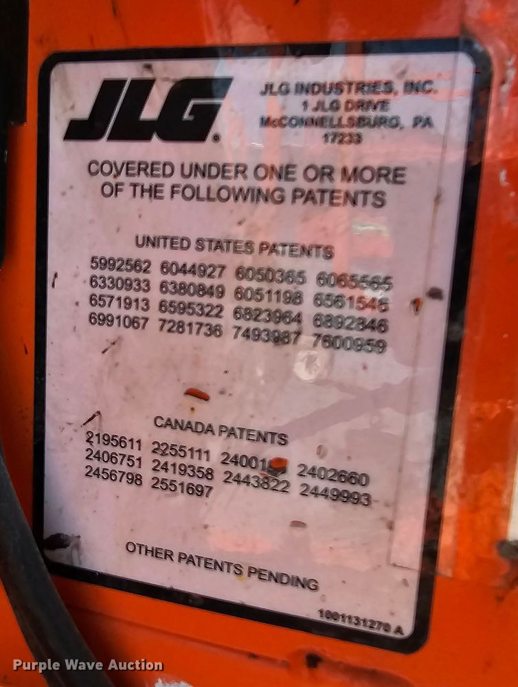 image for item MC9619 2014 JLG 1230ES  vertical lift