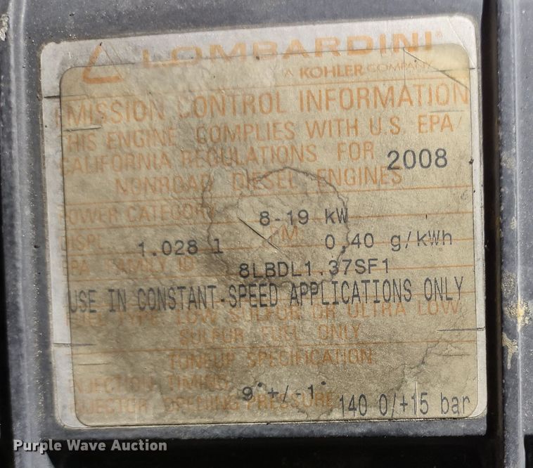 image for item MD9411 2008 Wacker Neuson LTN6  light plant