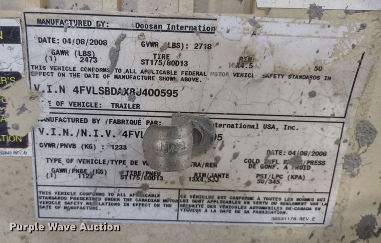 image for item MD9413 2008 Doosan Lightsource A  light plant