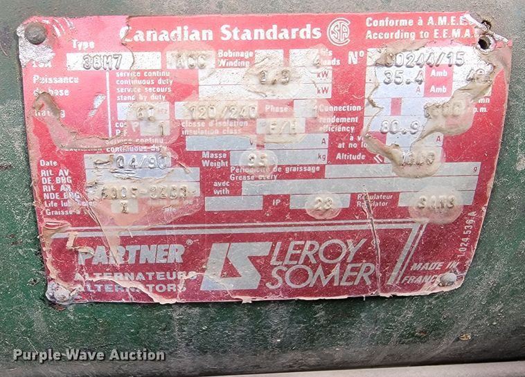 image for item ME9787 Ingersoll Rand  light plant