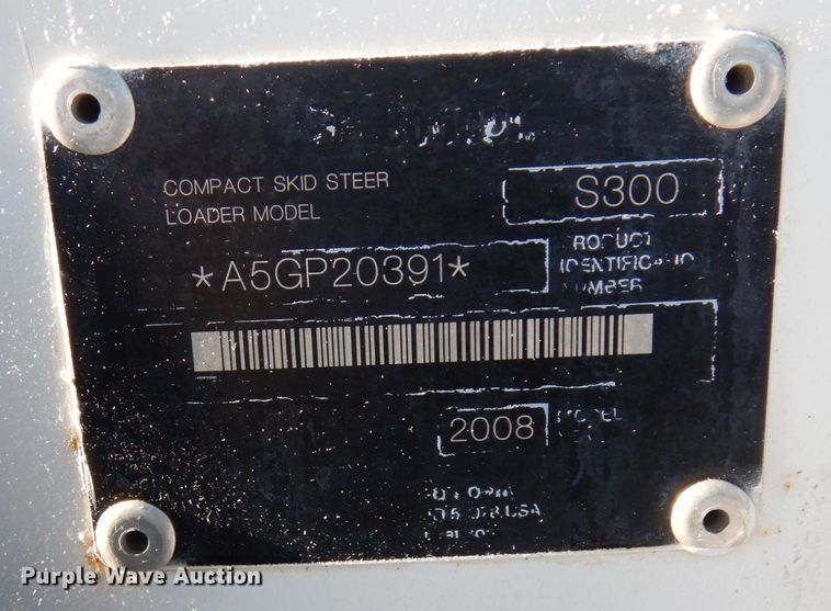 image for item AF9268 2008 Bobcat S300  skid steer loader