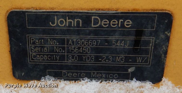 image for item AF9280 2006 John Deere 544J  wheel loader