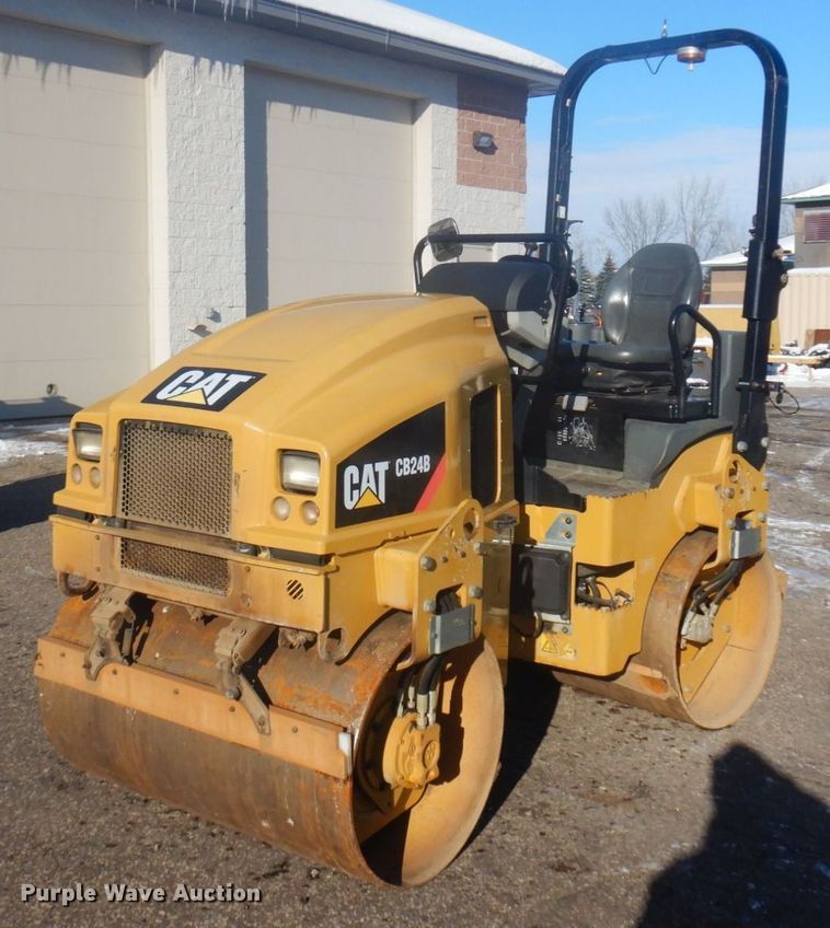 image for item AF9287 2015 Caterpiller CB24B  double drum vibratory roller