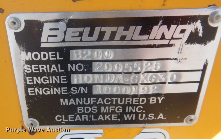 image for item AF9289 2013 Beuthling B200  double drum roller