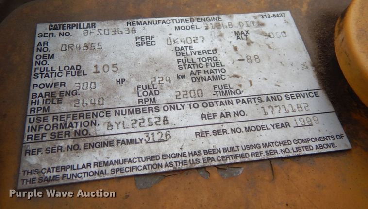 image for item AF9312 2000 Freightliner FL80  dump truck