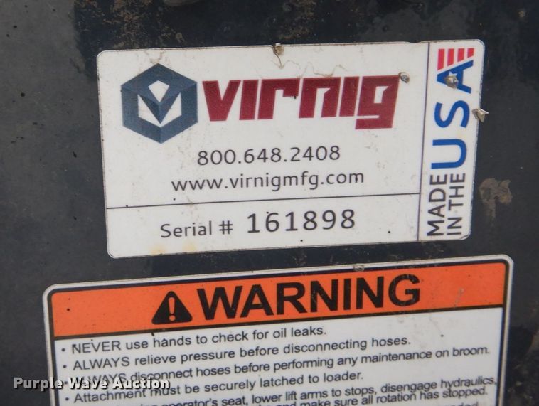 image for item AF9317 Virnig  skid steer sweeper