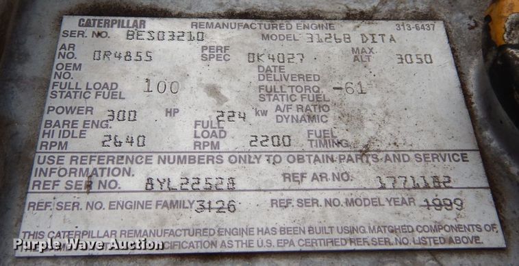 image for item AF9324 2001 Freightliner FL80  dump truck