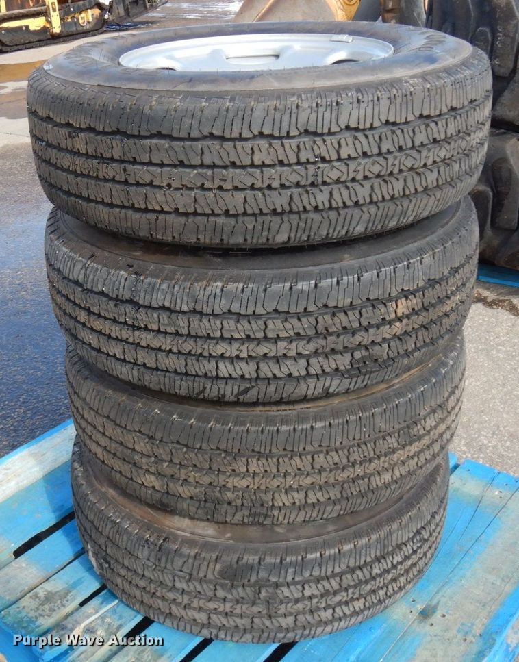 image for item DQ7296 (4) Firestone LT245/75R17 tires and wheels